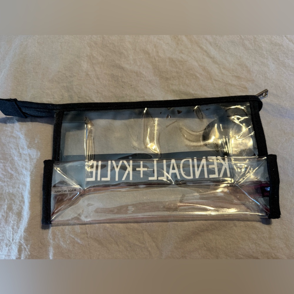 Kendall & Kylie Transparent Pouch with Black Accents - Picture 3 of 10